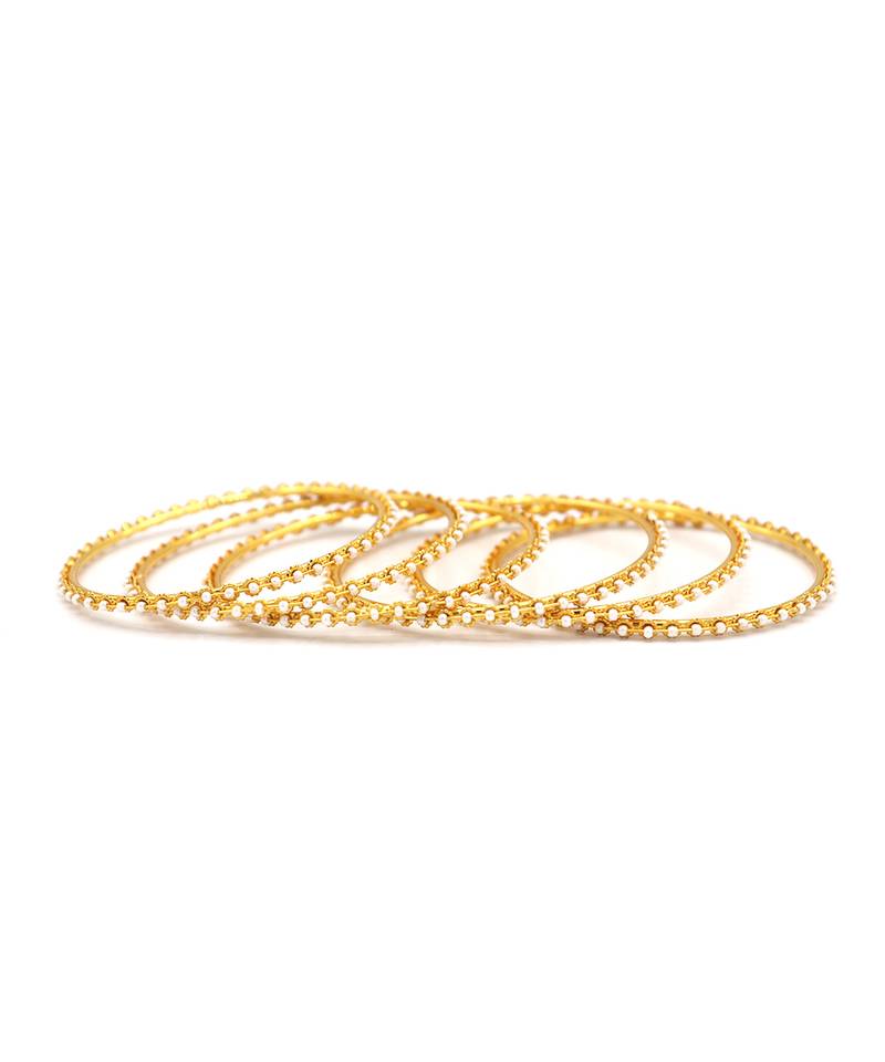Gold beaded jewellery bangles-and-bracelets