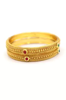 Gold Plated studded jewellery bangles-and-bracelets