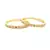 Gold Plated  With Stone Studded Bangles Set of 2 For Women's