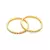 Gold Plated  With Stone Studded Bangles Set of 2 For Women's