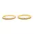 Gold Plated  With Stone Studded Bangles Set of 2 For Women's