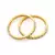 Gold Plated  With Stone Studded Bangles Set of 2 For Women's