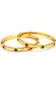 Gold Plated studded jewellery bangles-and-bracelets