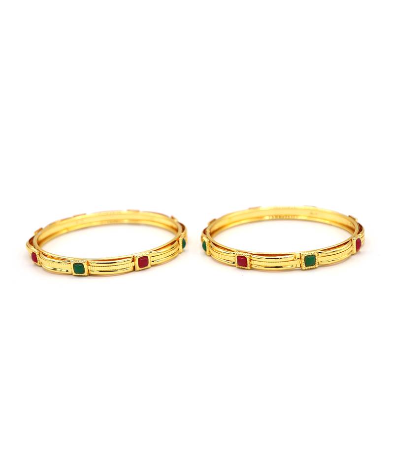 Gold Plated studded jewellery bangles-and-bracelets