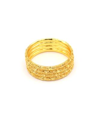 Gold Plated Designer Bangles Set Of 4 5