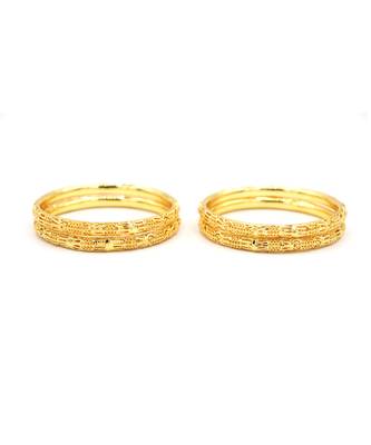 Gold Plated Designer Bangles Set Of 4 6