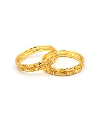 Gold Plated Designer Bangles Set Of 4 7