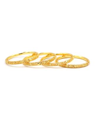 Gold Plated Designer Bangles Set Of 4 8