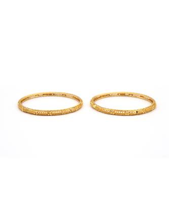 Gold Plated Bangles Set Of 2 6