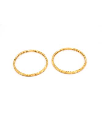 Gold Plated Bangles Set Of 2 7