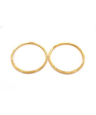 Gold Plated Bangles Set Of 2 8