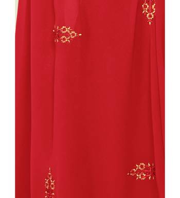 Black & Red Jam Silk Embroidered Dress Material 5