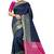 Trendmalls Heavy Embroidery art Banarasi Silk Blue Party Wear Saree With Blouse
