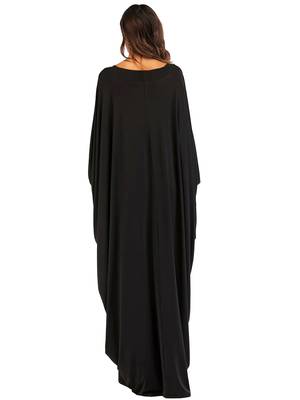 JSDC Long Animal Printed Organic Jersey Fabric Women Abaya 3