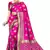 Trendmalls Pink Banarasi Saree Tessal Pallu With Unstitched Blouse Piece