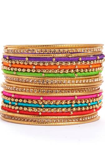 Multicolor bangles-and-bracelets