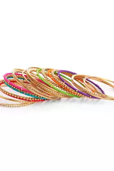 Multicolor bangles-and-bracelets
