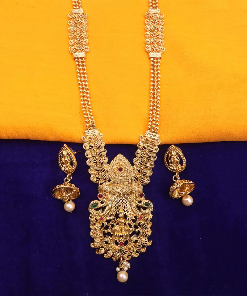 Yellow Gold Alloy necklace sets