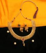 Yellow Gold Alloy necklace sets