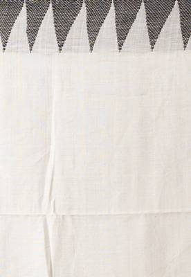 Offwhite Handloom Cotton  Saree With Multi Color Motifs And Pallu 3