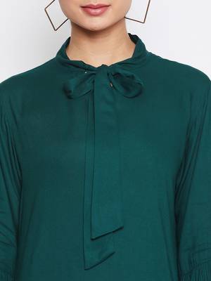 Green plain rayon islamic-tunics 5