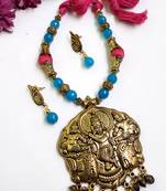 Blue agate necklaces