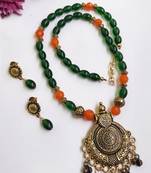 Green agate necklaces