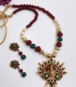 Maroon agate necklaces