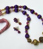 Purple agate necklaces