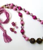 Pink agate necklaces