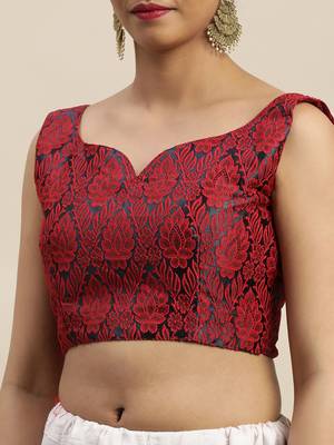 Navy blue plain georgette saree with blouse 4