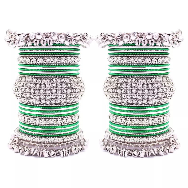 Green bangles-and-bracelets