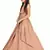 Kids Brown Cotton Silk Gown Dress