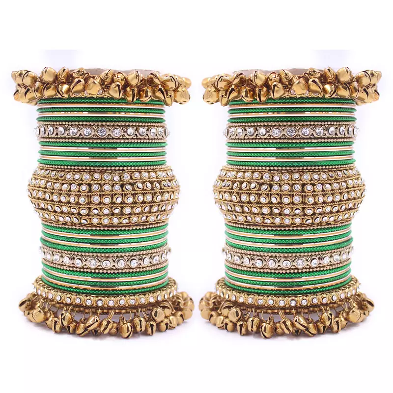 Green bangles-and-bracelets