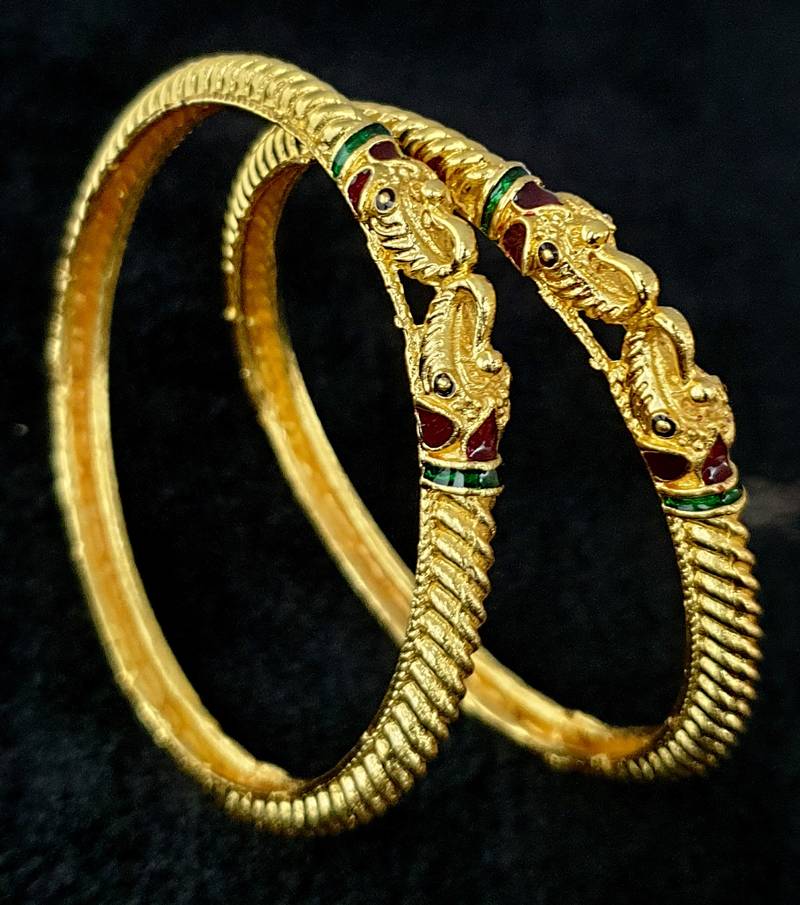 Gold bangles-and-bracelets