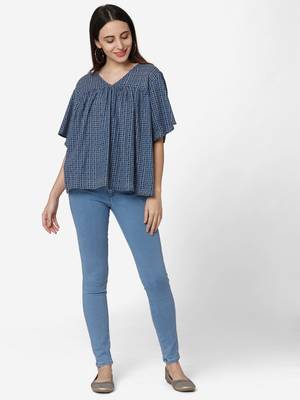 Blue Cotton  tunic 1
