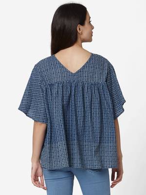 Blue Cotton  tunic 2