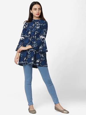Blue Cotton  tunic 1