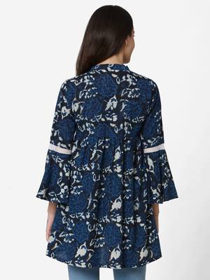 Blue Cotton  tunic 2