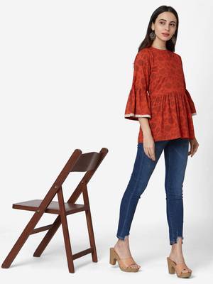 Rust Cotton  tunic 1