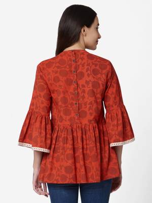 Rust Cotton  tunic 2