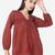 Red Cotton  tunic