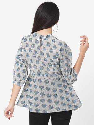 Grey Cotton  tunic 2