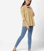 Yellow Cotton  tunic