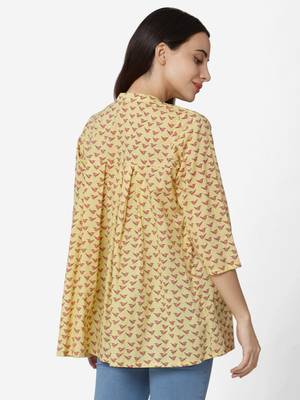 Yellow Cotton  tunic 2