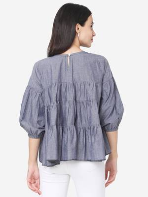 Grey Cotton  tunic 2