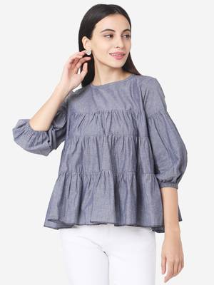 Grey Cotton  tunic 3