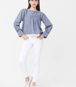 Blue Cotton  tunic