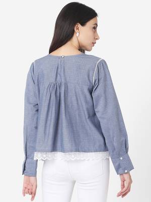 Blue Cotton  tunic 2