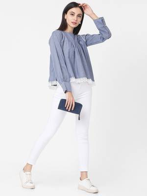 Blue Cotton  tunic 3